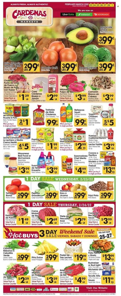 Cardenas (CA, NV) Weekly Ad Flyer February 25 to March 4
