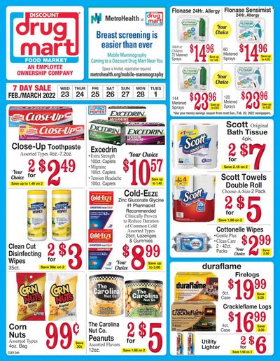 Discount Drug Mart (OH) Weekly Ad Flyer February 25 to March 4