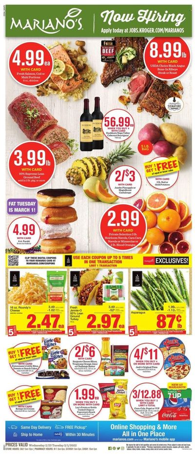 Mariano’s (IL) Weekly Ad Flyer February 25 to March 4