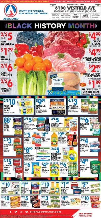 Associated Supermarkets (NY) Weekly Ad Flyer February 25 to March 4