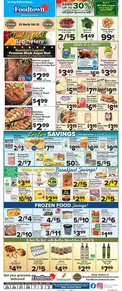 Foodtown (NJ, NY, PA) Weekly Ad Flyer February 25 to March 4