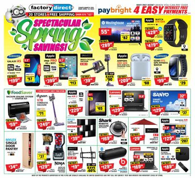 Factory Direct Flyer March 25 to April 1