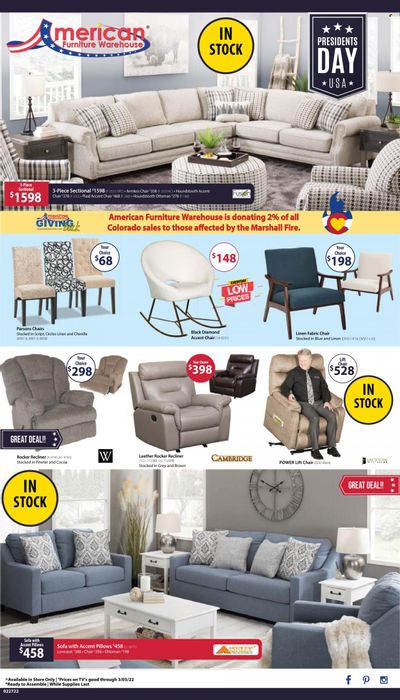 American Furniture Warehouse (AZ, CO, TX) Weekly Ad Flyer February 26 to March 5