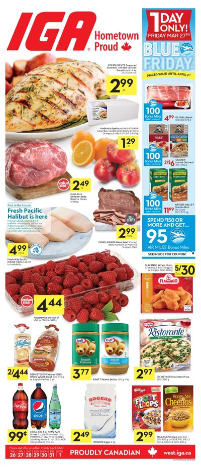 IGA (West) Flyer March 26 to April 1