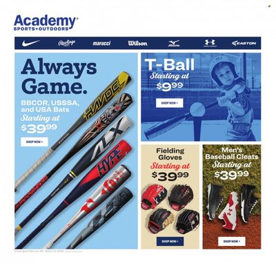 Academy Sports (AL, AR, GA, LA, MO, NC, SC, TN, TX) Weekly Ad Flyer February 27 to March 6
