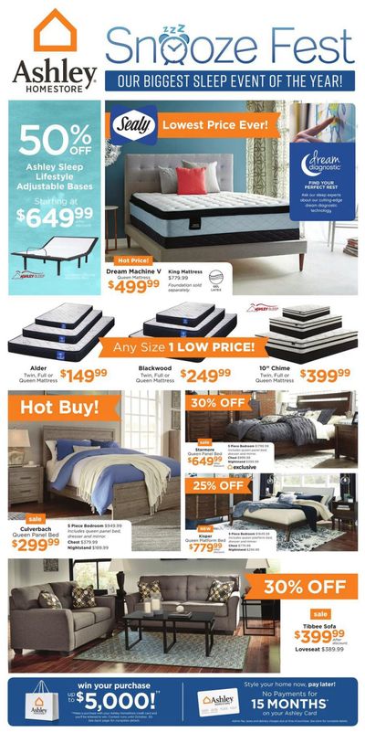 Ashley HomeStore (West) Flyer October 24 to 30