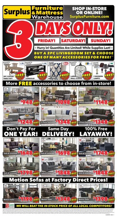 Surplus Furniture & Mattress Warehouse (Grand Falls Windsor) Flyer February 28 to March 6