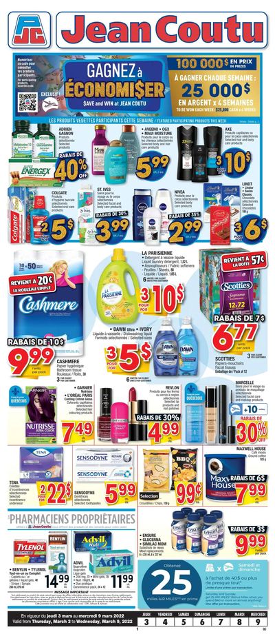 Jean Coutu (QC) Flyer March 3 to 9