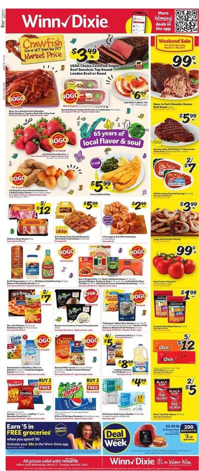 Winn Dixie (AL, FL, GA, LA) Weekly Ad Flyer March 1 to March 8