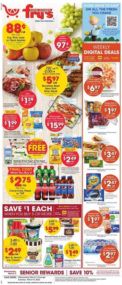Fry’s (AZ) Weekly Ad Flyer March 1 to March 8