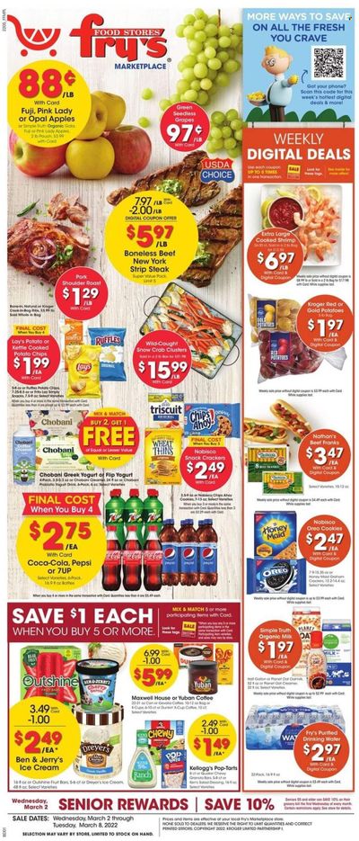 Fry’s (AZ) Weekly Ad Flyer March 1 to March 8