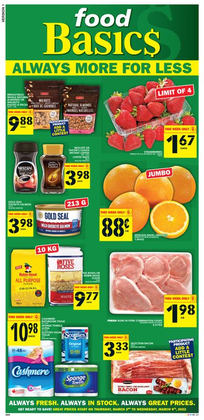 Food Basics Flyer March 3 to 9