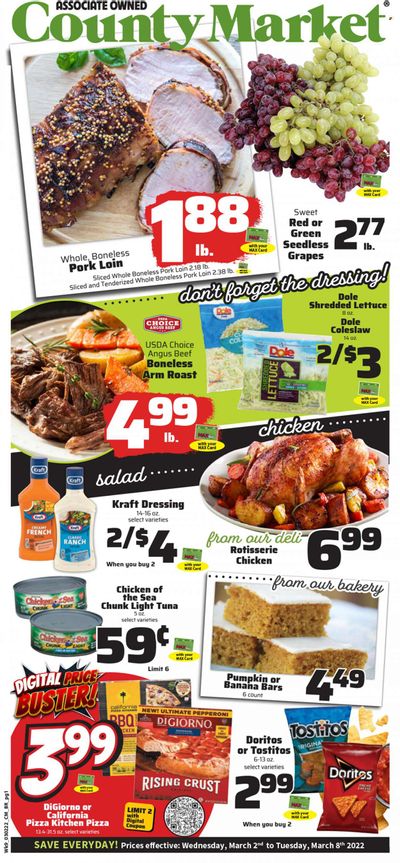 County Market (IL, IN, MO) Weekly Ad Flyer March 2 to March 9