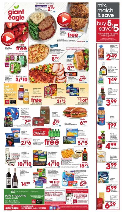 Giant Eagle (OH, PA) Weekly Ad Flyer March 2 to March 9