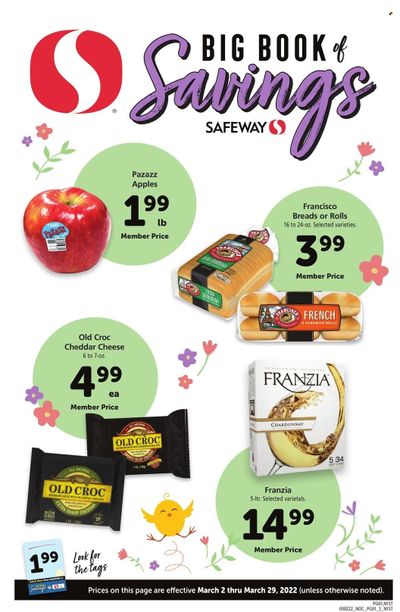 Safeway (AZ, CA, CO, HI, MD, NE, OR, VA, WA) Weekly Ad Flyer March 2 to March 9