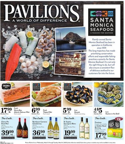 Pavilions (CA) Weekly Ad Flyer March 2 to March 9