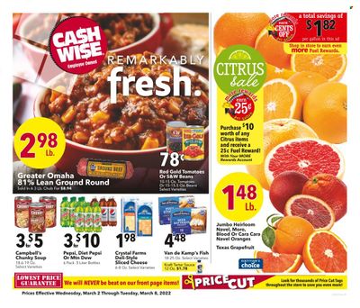 Cash Wise (MN, ND) Weekly Ad Flyer March 2 to March 9