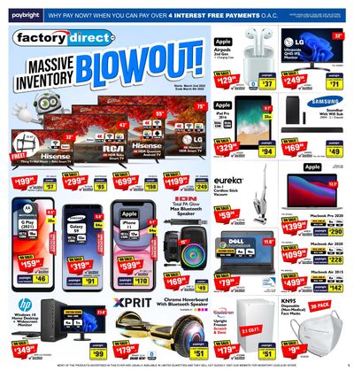 Factory Direct Flyer March 2 to 8