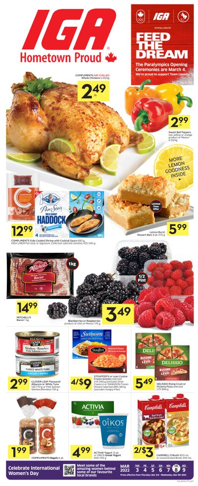 IGA (West) Flyer March 3 to 9