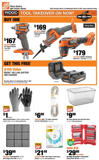Home Depot (ON) Flyer March 3 to 9