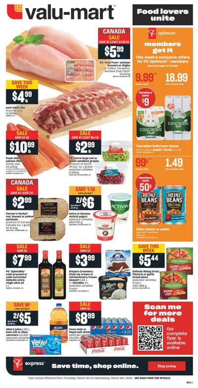Valu-mart Flyer March 3 to 9
