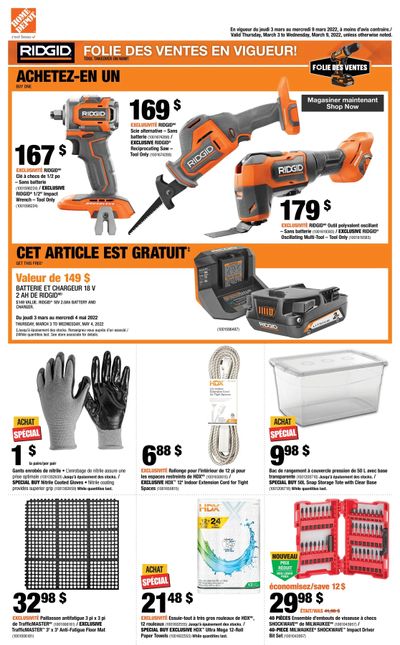 Home Depot (QC) Flyer March 3 to 9