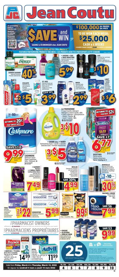 Jean Coutu (NB) Flyer March 4 to 10