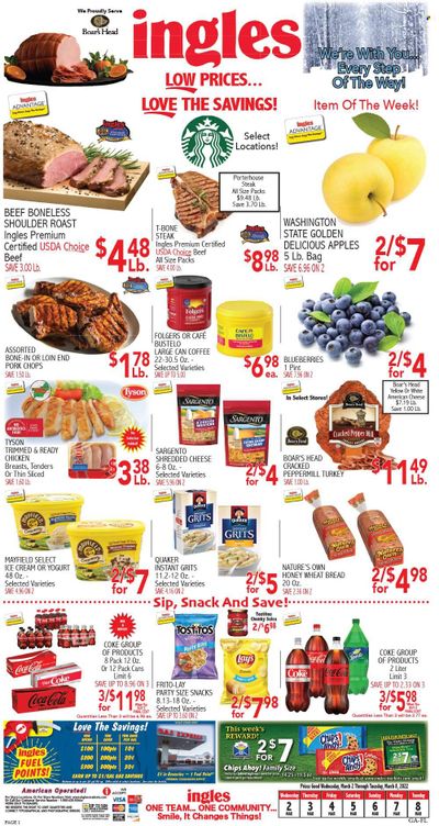 Ingles (GA, NC, SC, TN) Weekly Ad Flyer March 2 to March 9