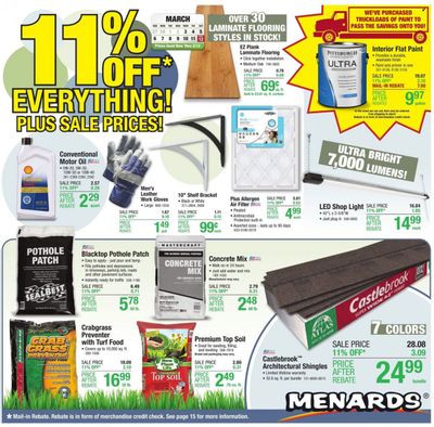 Menards Weekly Ad Flyer March 2 to March 9