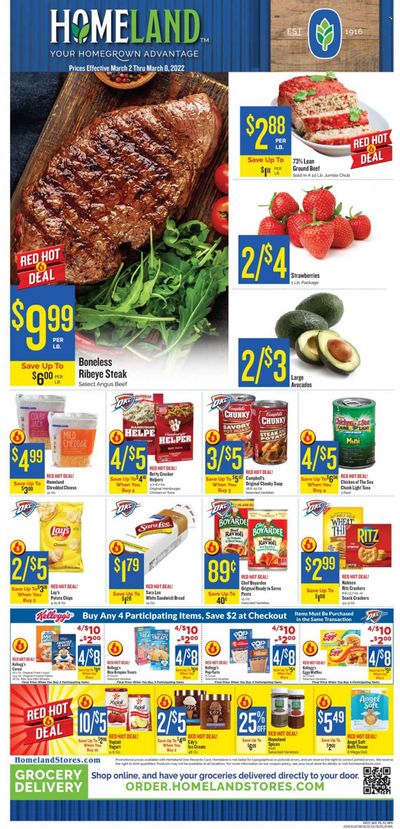 Homeland (OK, TX) Weekly Ad Flyer March 2 to March 9