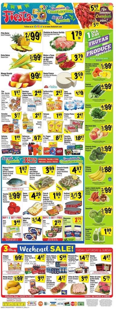 Fiesta Mart (TX) Weekly Ad Flyer March 2 to March 9
