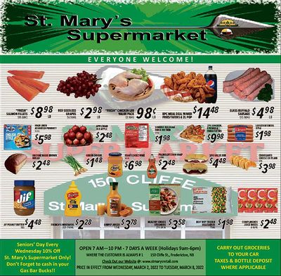St. Mary's Supermarket Flyer March 2 to 8