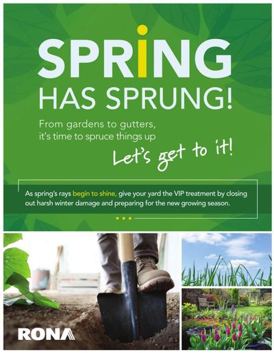 Rona Spring Has Sprung Flyer March 5 to April 29