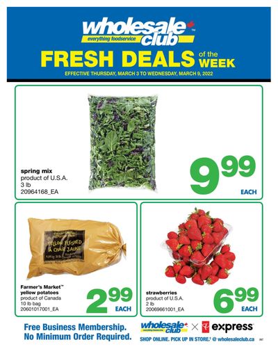Wholesale Club (ON) Fresh Deals of the Week Flyer March 3 to 9