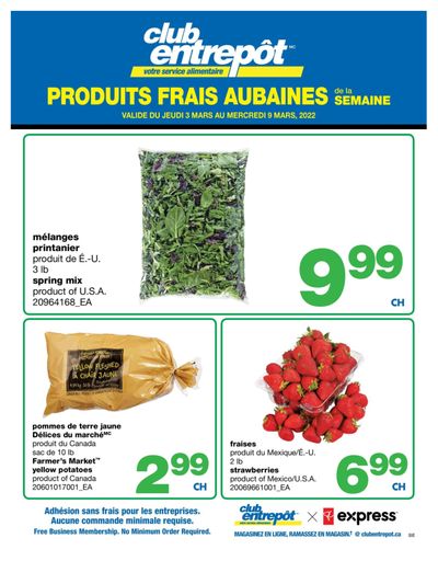 Wholesale Club (QC) Fresh Deals of the Week Flyer March 3 to 9