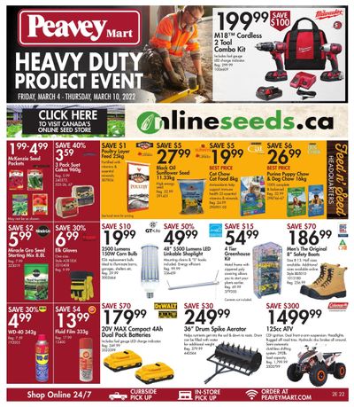 Peavey Mart Flyer March 4 to 10