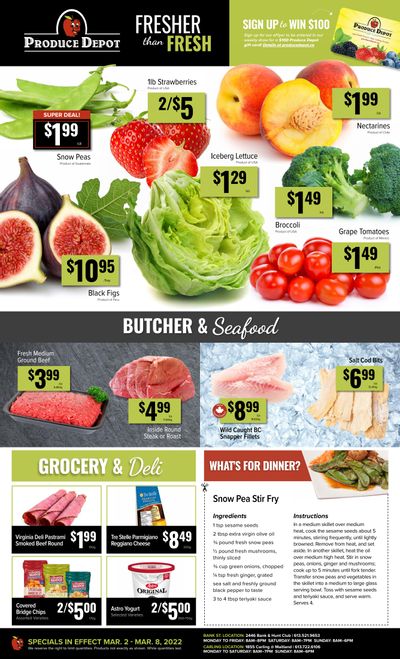 Produce Depot Flyer March 2 to 8