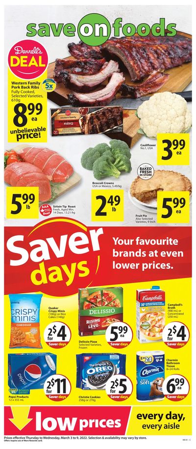 Save on Foods (SK) Flyer March 3 to 9