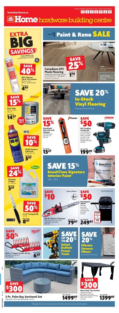 Home Hardware Building Centre (BC) Flyer March 3 to 9