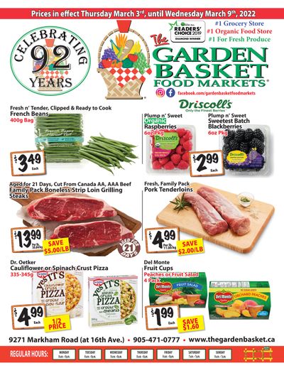 The Garden Basket Flyer March 3 to 9