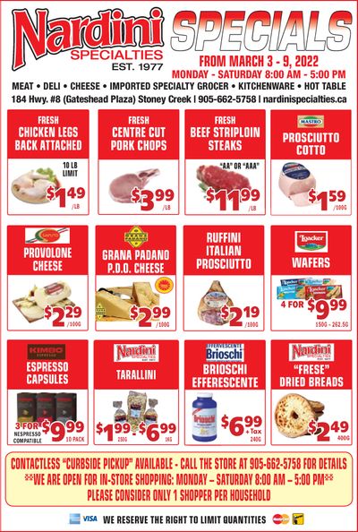 Nardini Specialties Flyer March 3 to 9