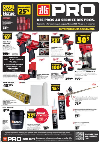 Home Hardware (QC) PRO Flyer March 3 to 16