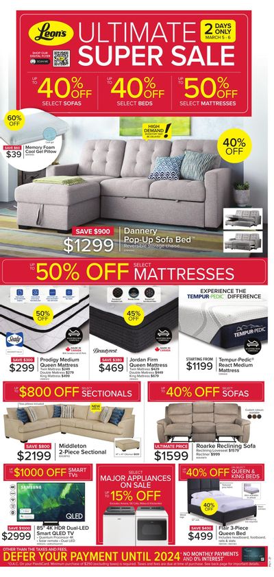 Leon's Ultimate Super Sale Flyer March 3 to 9