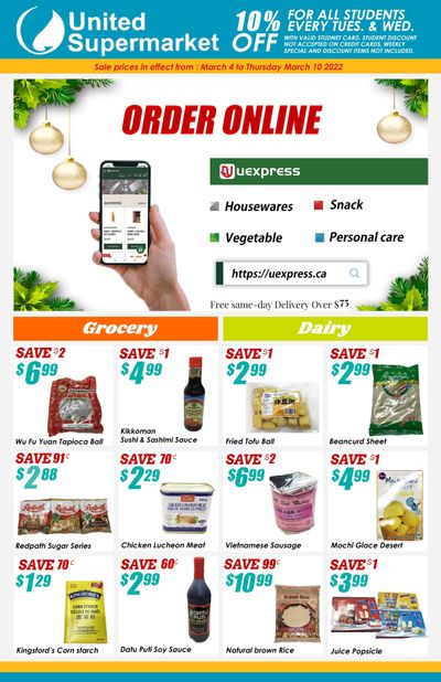 United Supermarket Flyer March 4 to 10