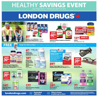 London Drugs Healthy Savings Event Flyer March 4 to 23
