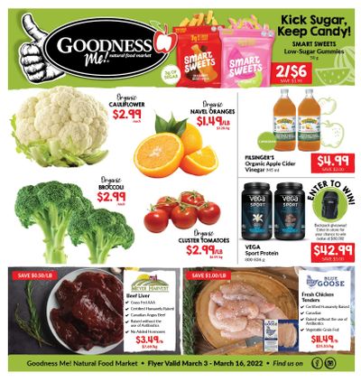 Goodness Me Flyer March 3 to 16