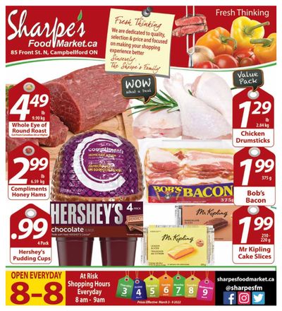 Sharpe's Food Market Flyer March 3 to 9