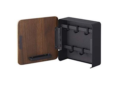 Yamazaki Home Rin Square Magnetic Key Cabinet Closet Storage and Organization Systems, One Size, Brown $44.54 (Reg $54.71)