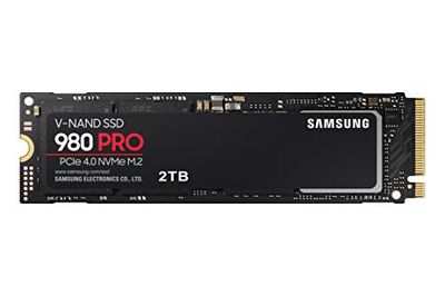 Samsung 980 PRO SSD 2TB PCIe NVMe Gen 4 Gaming M.2 Internal Solid State Hard Drive Memory Card, Maximum Speed, Thermal Control, MZ-V8P2T0B $349.99 (Reg $539.99)