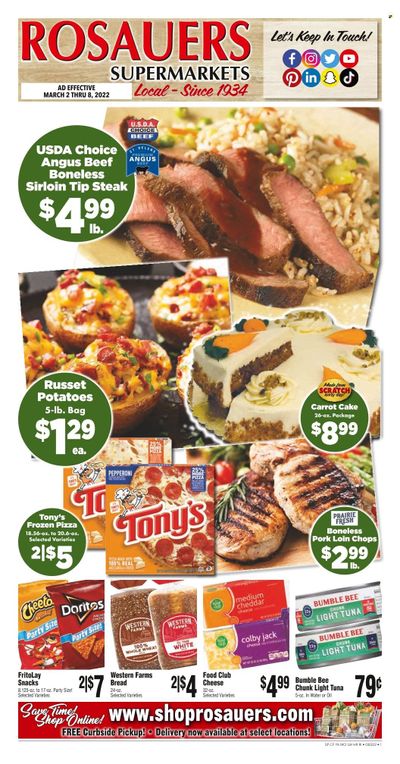 Rosauers (ID, MT, OR, WA) Weekly Ad Flyer March 3 to March 10